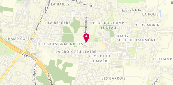 Plan de Fabrice Mazeau, 166 Rue de la Rocquemolle, 45400 Semoy