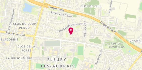 Plan de Bernard Ribeiro, 30 Ter avenue d'Oradour Sur Glâne, 45400 Fleury-les-Aubrais
