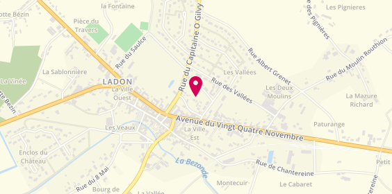 Plan de Fossati Plomberie, 80 Rue du Vigneau, 45270 Ladon
