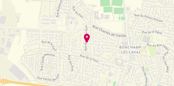 Plan de Christian Jamoteau, 41 Rue Georges Pouteau, 53960 Bonchamp-lès-Laval