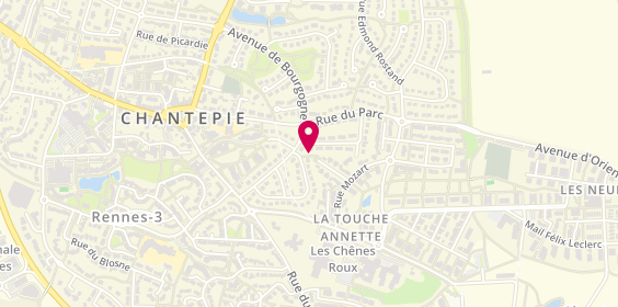 Plan de Asd, 2 Rue du Nivernais, 35135 Chantepie