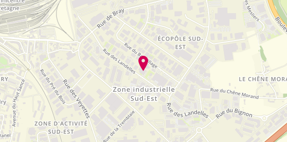 Plan de Proxitherm, 19 Rue des Landelles, 35510 Cesson-Sévigné