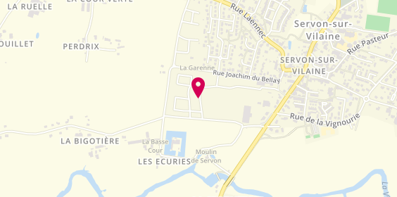 Plan de ACP Plomberie Chauffage, 40 Rue Olive de Sévigné, 35530 Servon-sur-Vilaine