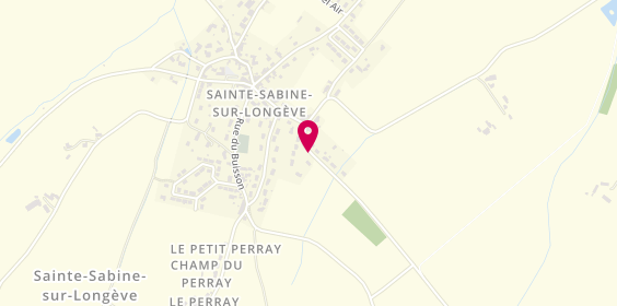 Plan de Delhommeau, 16 Rue 3 Couleurs, 72380 Sainte-Sabine-sur-Longève