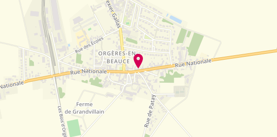 Plan de Loic Plomberie Chauffage, 40 Rue Nationale, 28140 Orgères-en-Beauce
