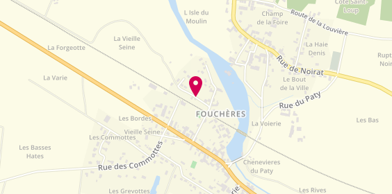 Plan de David Durney Plomberie, 1 Chemin la Fontaine, 10260 Fouchères