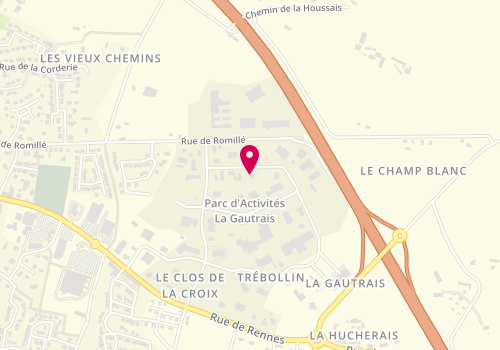 Plan de Rebhi Plomberie, 6 Rue du Champ Morin, 35360 Montauban-de-Bretagne