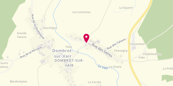 Plan de Thiriot et Fils, 150 Rue des Saints, 88170 Dombrot-sur-Vair