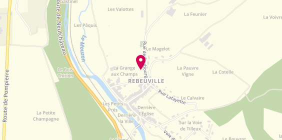 Plan de Rebeuville Aqua Services, 67 Rue du Faubourg, 88300 Rebeuville