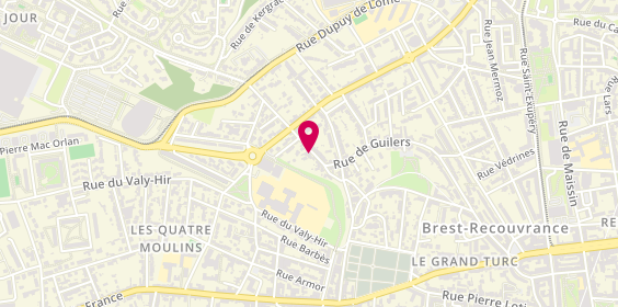 Plan de Ab2 Eau, 95 Rue de Guilers, 29200 Brest
