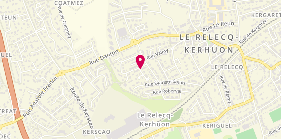 Plan de Chardon Cyrille-Plomberie, Chauffage, 5 Rue Descartes, 29480 Le Relecq-Kerhuon