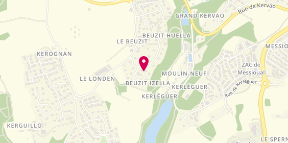 Plan de TORMEN Matthieu plomberie chauffage, 6 Rue du Beuzit Izella, 29820 Bohars