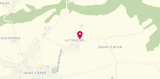 Plan de ETS le Roux, 17 la Touche, 22100 Saint-Carné