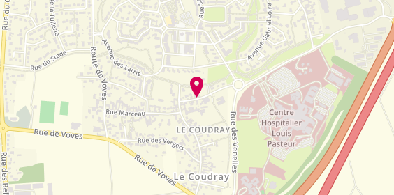 Plan de HENRY Stéphane, 38 Rue Chaises, 28630 Le Coudray