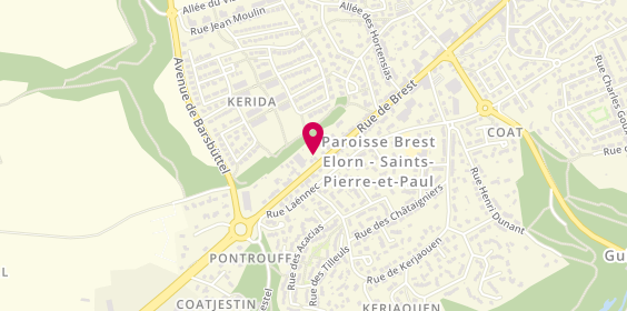 Plan de Générale Plomberie Service, 134 Rue de Brest, 29490 Guipavas