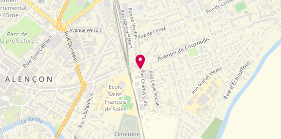 Plan de Leroyer, 6 Rue Charles Gide, 61000 Alençon