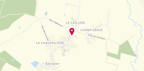 Plan de Bouteloup Combustibles Plomberie Electricite, La Chauvellière, 53370 Ravigny