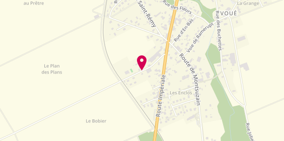 Plan de Aljc Plomberie, 3 Route de Chapelle Vallon, 10150 Voué