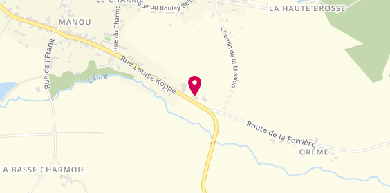 Plan de Roulleau, La Bizoterie
41 Rue Louise Koppe, 28240 Manou
