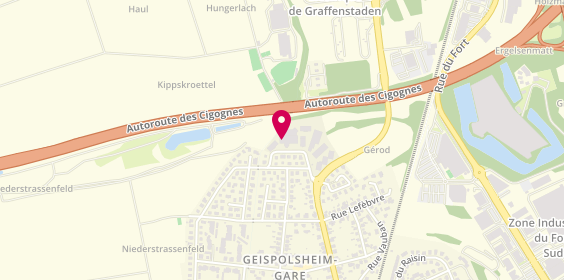 Plan de Spehner, 6 Rue Frédéric Chopin, 67118 Geispolsheim