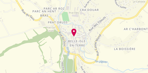 Plan de Entreprise Argoat - Boudin Franck, 9 Rue Eudon, 22810 Belle-Isle-en-Terre