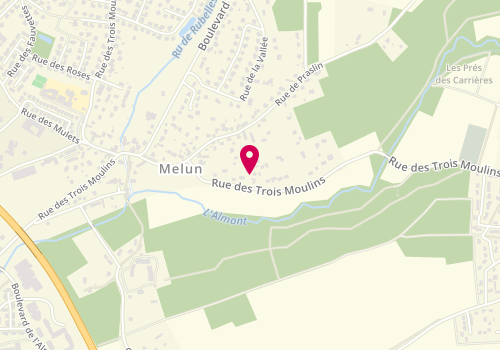 Plan de MAGNE Alexis, 62 Bis Rue des 3 Moulins, 77950 Maincy