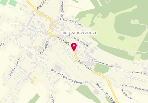 Plan de RECEVEUR Gilbert, 10 Rue du Val, 54480 Cirey-sur-Vezouze