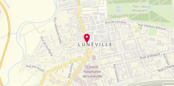 Plan de Kneubuhler, 6 Rue de la République, 54300 Lunéville