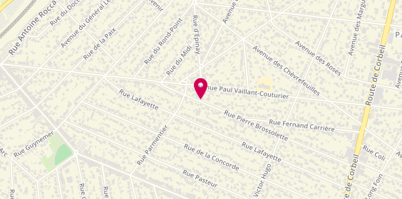 Plan de Santos Plomberie Chauffage, 19 Rue Pierre Brossolette, 91700 Sainte-Geneviève-des-Bois
