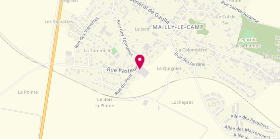 Plan de Marlier Installations, 17 Rue Pasteur, 10230 Mailly-le-Camp