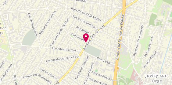 Plan de Afr Poussin, 11 avenue Gabriel Péri, 91260 Juvisy-sur-Orge