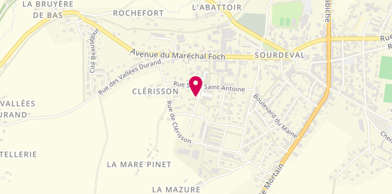 Plan de Eurotherm, 6 Rue Soeur Saint-Antoine, 50150 Sourdeval