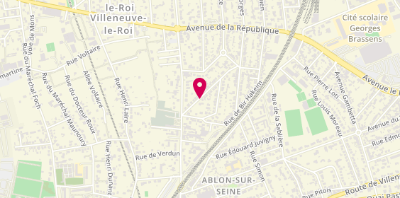 Plan de De Araujo Brandao Manuel, 8 Avenue Reine Astrid, 94480 Ablon-sur-Seine