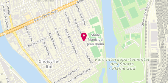 Plan de Priccaz Chauffage, 74 Rue Pompadour, 94600 Choisy-le-Roi