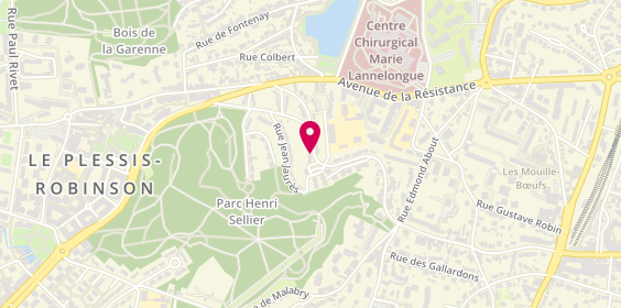 Plan de Couverture Plomberie Renoir, 28 Avenue République, 92350 Le Plessis-Robinson
