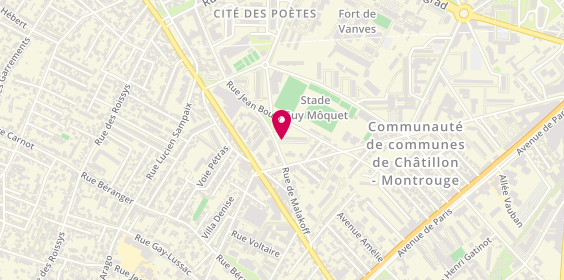 Plan de Svpccti, 1 Rue Edmond Rostand, 92320 Châtillon