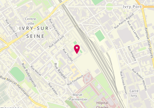 Plan de Vincent Bahaderian-Plomberie, 13 Rue Truillot, 94200 Ivry-sur-Seine