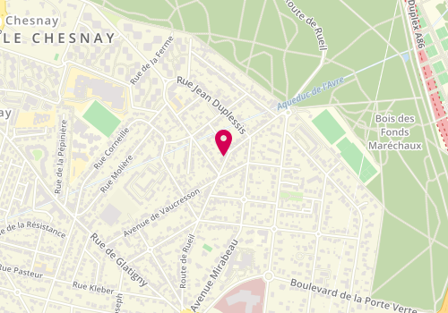 Plan de S Voisin, 45 Route de Rueil, 78150 Le Chesnay-Rocquencourt