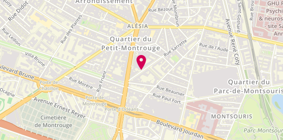Plan de APS Bât, 48 Rue Sarrette, 75014 Paris