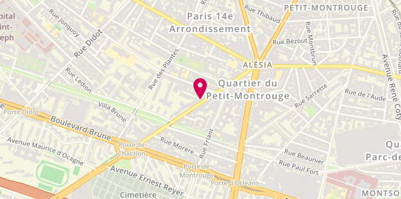 Plan de S Petit, 36 avenue Jean Moulin, 75014 Paris