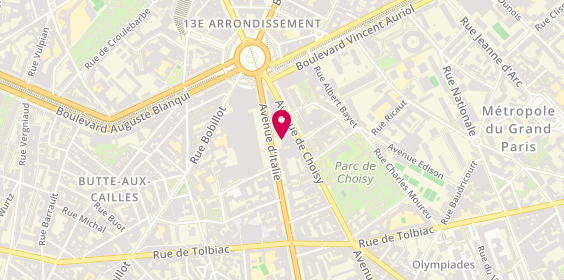 Plan de Atelier Nappey, 19 Avenue Italie, 75013 Paris