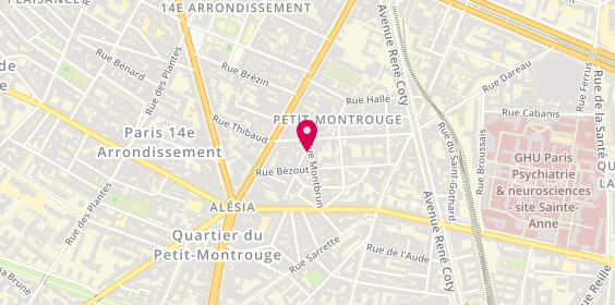 Plan de Societe Gros, 2 Rue Montbrun, 75014 Paris