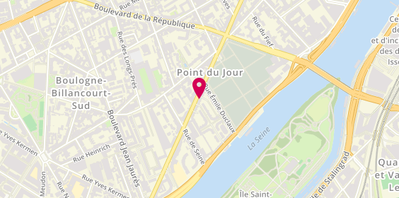 Plan de Izard et Cie, 36 avenue Pierre Grenier, 92100 Boulogne-Billancourt