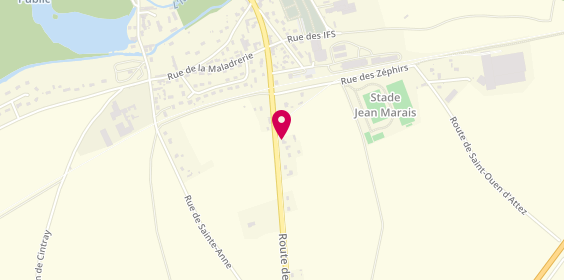 Plan de Choplin Services, 147 Route de Verneuil, 27160 Breteuil