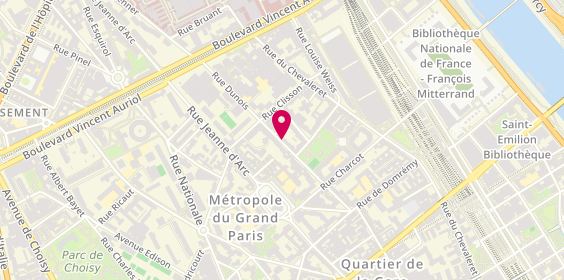 Plan de L'Instant Renove Plomberie, 38 Rue Dunois, 75013 Paris