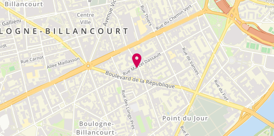 Plan de Etablissement Laroche Pere et Fils, 18 Rue Barthelemy Danjou, 92100 Boulogne-Billancourt