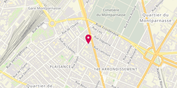 Plan de Au Rapide Dépannage, 18 Rue Maison Dieu, 75014 Paris