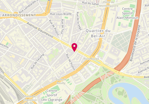 Plan de VP Services, 266 avenue Daumesnil, 75012 Paris