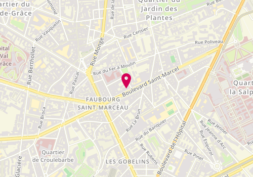 Plan de Gt2B, 72 Boulevard Saint-Marcel, 75005 Paris