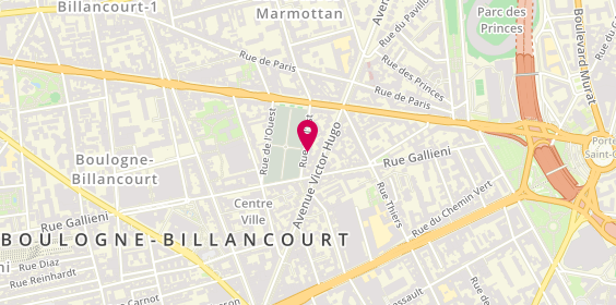 Plan de Guibert Plomberie Chauffage, 8 Rue de l'Est, 92100 Boulogne-Billancourt